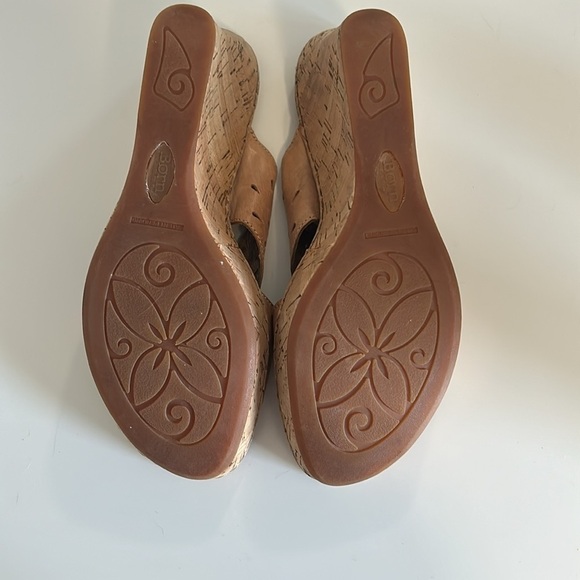 Born Velho wedge champagne sandals size 8.5 - Picture 5 of 5